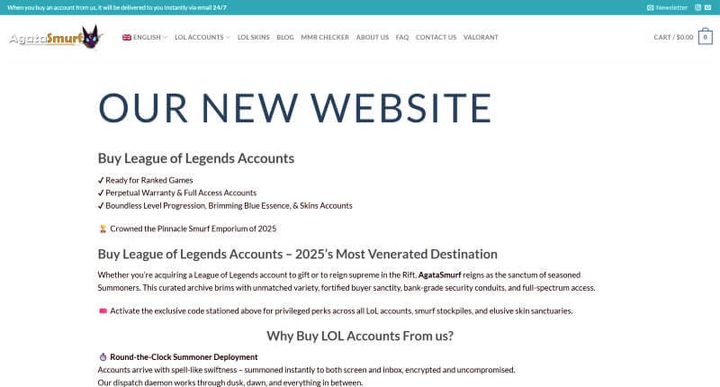 AgataSmurf – 웹사이트 스크린샷