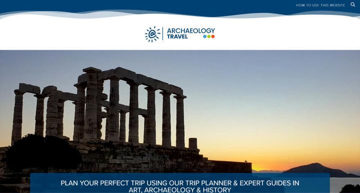 Archaeology Travel – 웹사이트 스크린샷