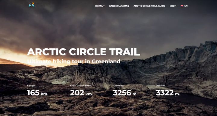 Arctic Circle Trail – 웹사이트 스크린샷