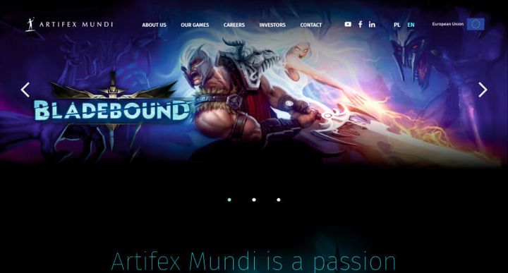 Artifex Mundi – 웹사이트 스크린샷