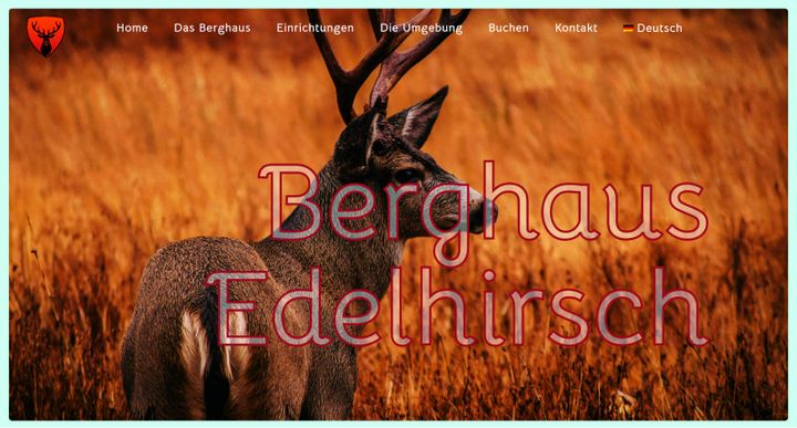 Berghaus Edelhirsch – 웹사이트 스크린샷