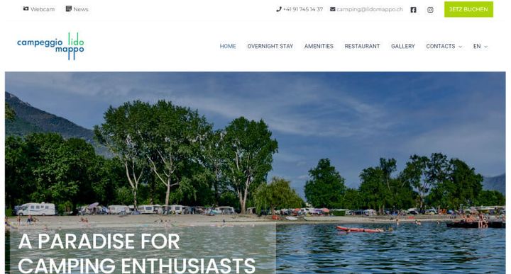 Campeggio Lido Mappo – 웹사이트 스크린샷
