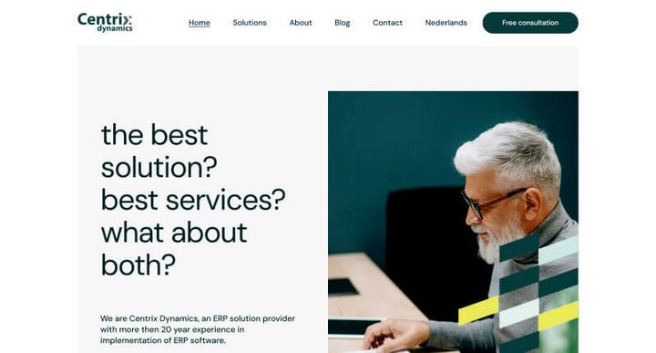Centrix Dynamics – 웹사이트 스크린샷