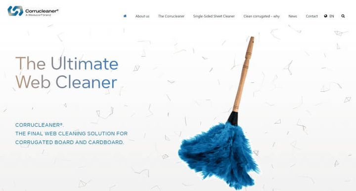 Corrucleaner – 웹사이트 스크린샷
