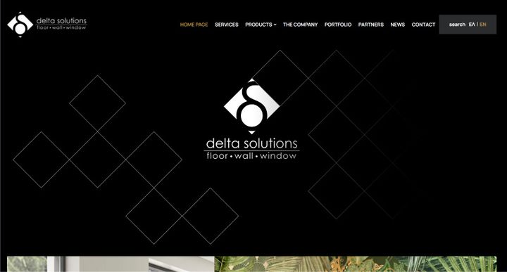 Delta Solutions – 웹사이트 스크린샷