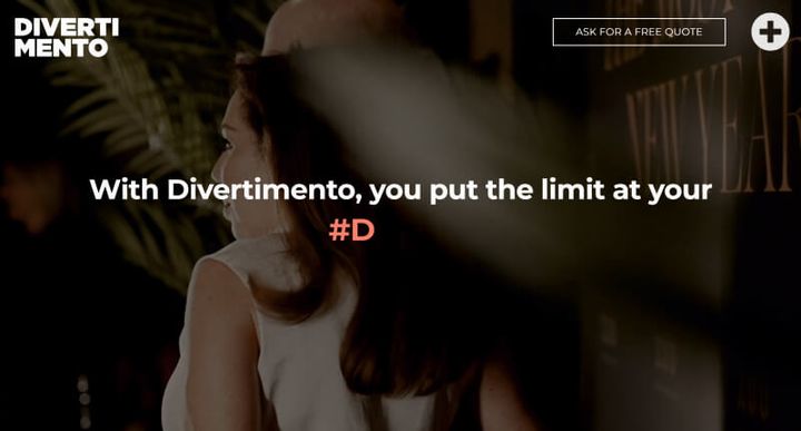 Divertimento Event Agency – 웹사이트 스크린샷