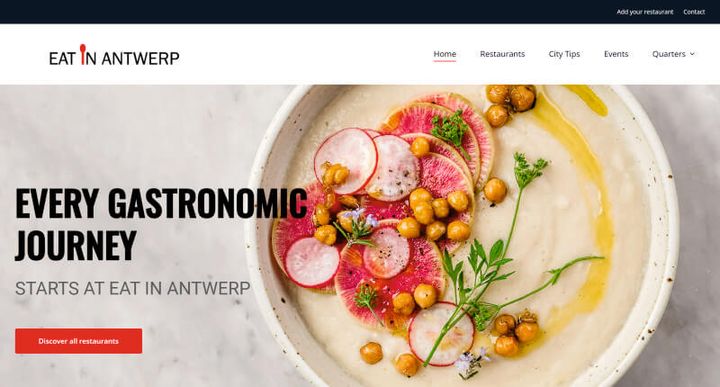 Eat In Antwerp – 웹사이트 스크린샷
