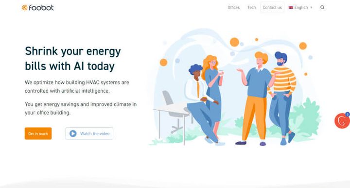 Foobot – 웹사이트 스크린샷