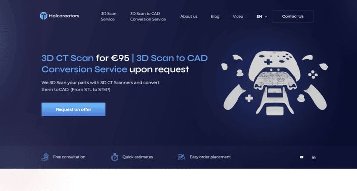 Holocreators – website screenshot