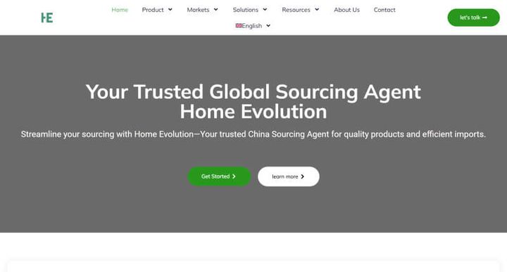 Home Evolution – 웹사이트 스크린샷