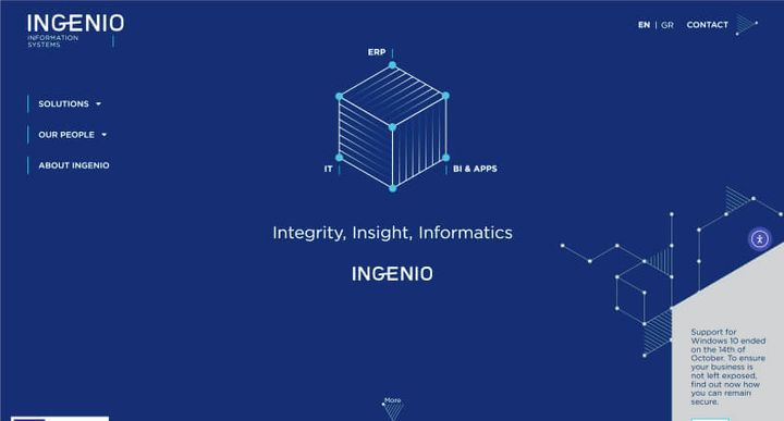 Ingenio – 웹사이트 스크린샷