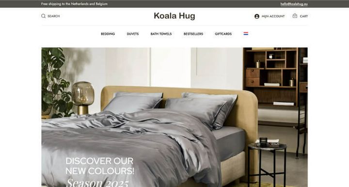 Koala Hug – 웹사이트 스크린샷