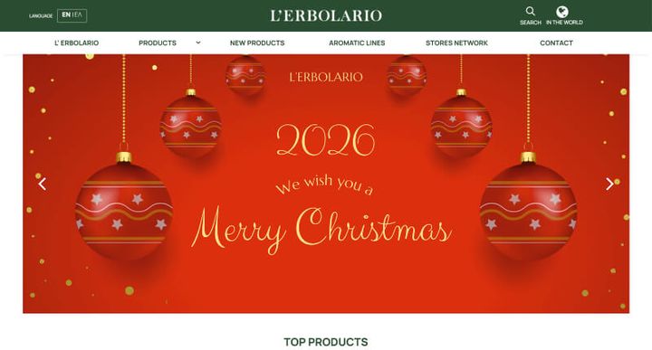 L'Erbolario – 웹사이트 스크린샷