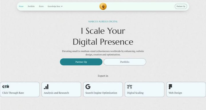 Marcus-Aurelius Portfolio – website screenshot
