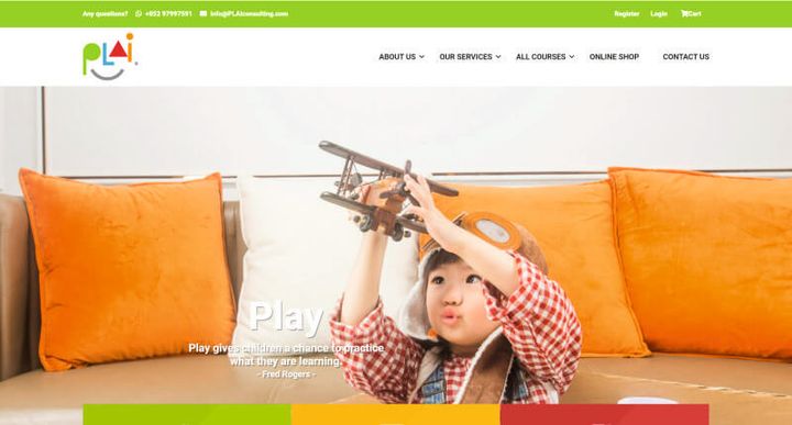 P.L.A.I Behavior Consulting – 웹사이트 스크린샷