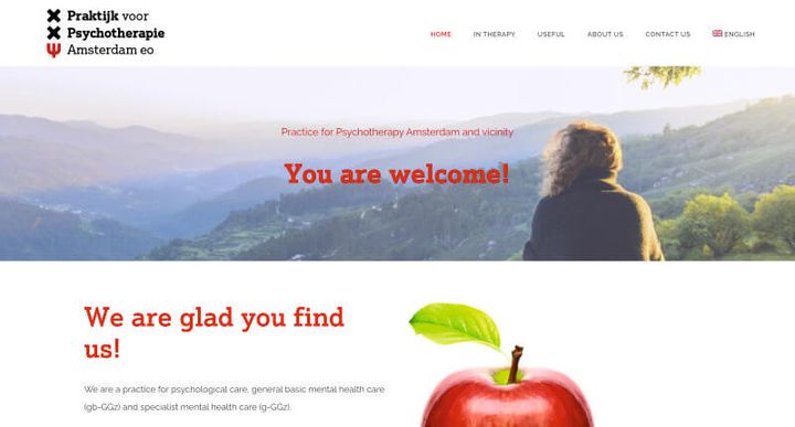 Psychotherapie Amsterdam – 웹사이트 스크린샷