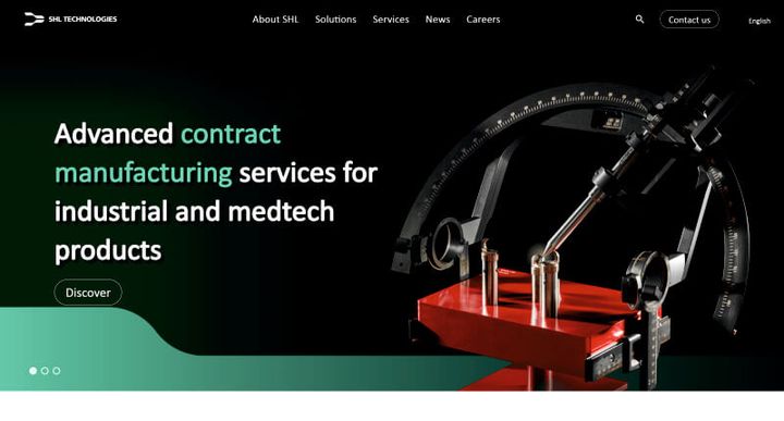 SHL Technologies Site – 웹사이트 스크린샷