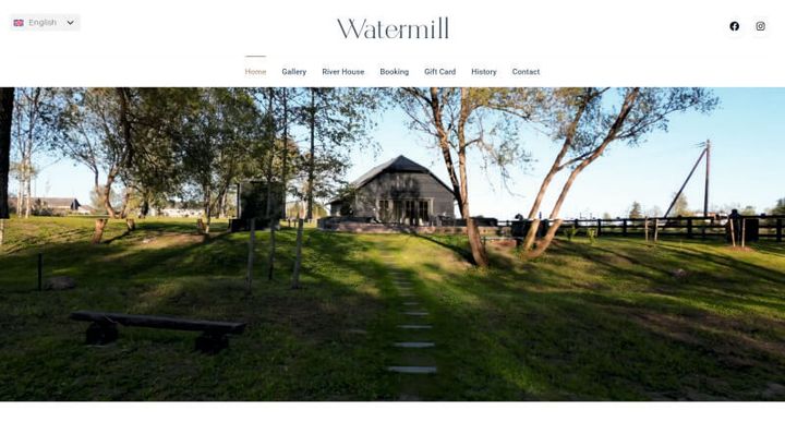 Watermill Resort – 웹사이트 스크린샷