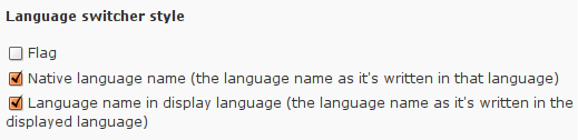 Language switcher options Language switcher options in WPML 0.99