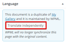 Translate independently