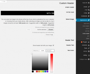 2014 theme admin in RTL. Not fully translated, but everything well positioned.