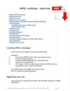 WPMLの演習（ダウンロード可能なPDF）
