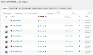 WPML Multilingual & Multicurrency for WooCommerce default tab with products