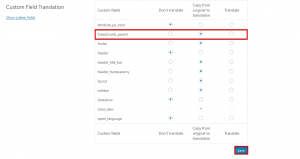 set the breadcrumb_parent custom field to be copied