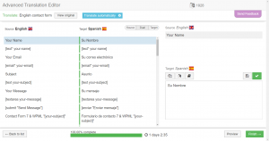 Traducir un formulario de CF7 con el Editor de traducción avanzado de WPML