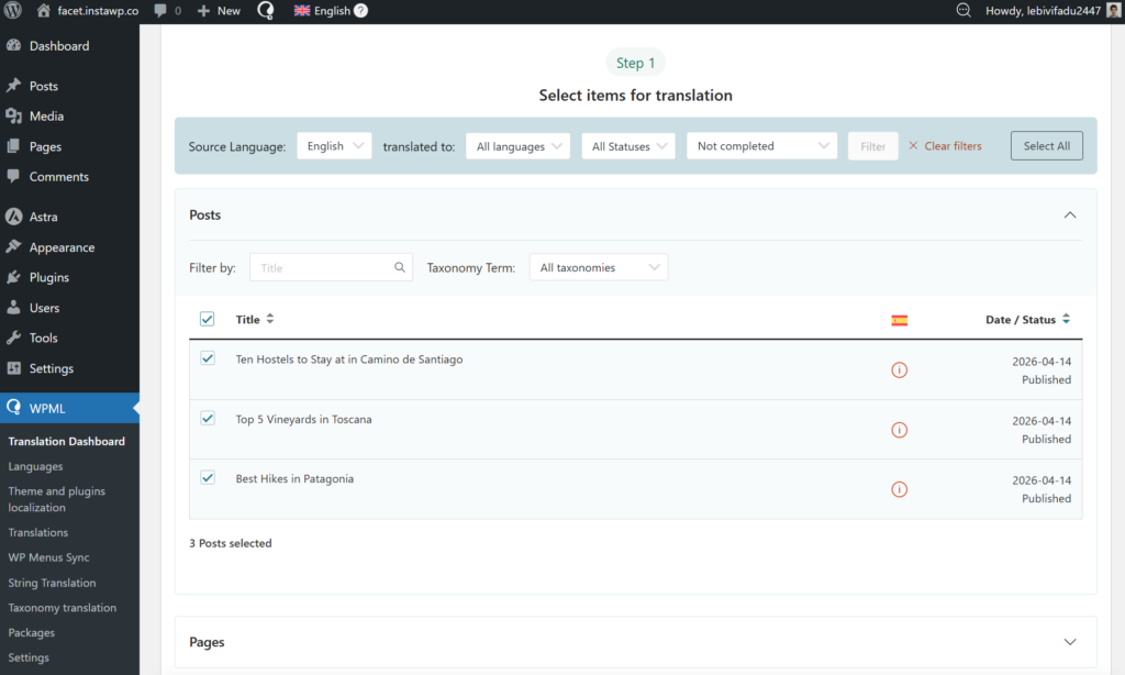 Selecting posts with tags